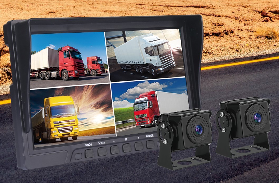 wifi monitor pre kamiony - obraz zo 4 kamier