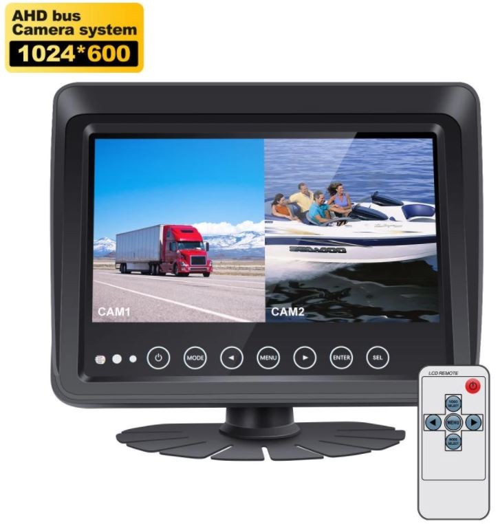 Monitor for a yacht in a boat or car with IP68 and remote control