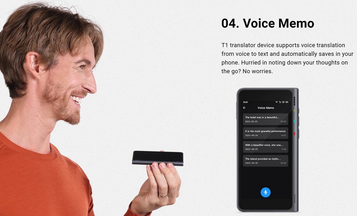 timekettle 1 - dictaphone voice recording translator