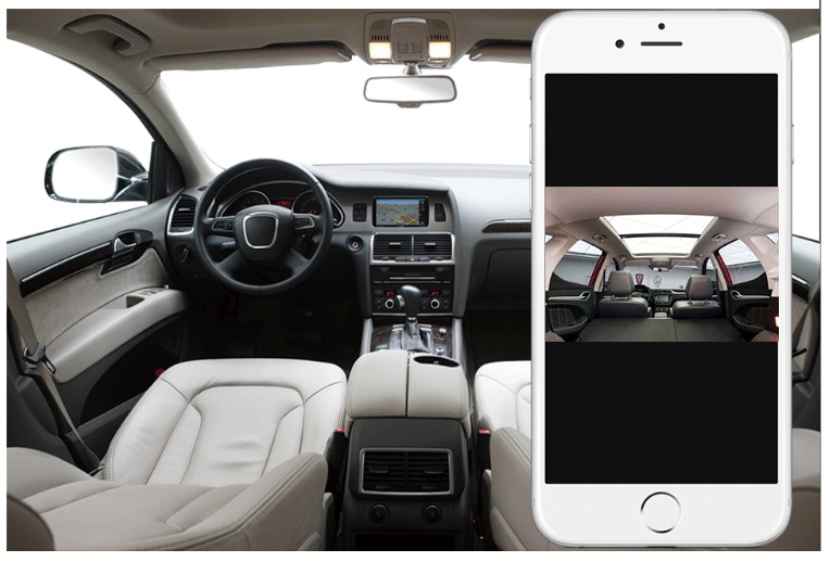kamera do auta profio x7 živé real time sledování na mobil app