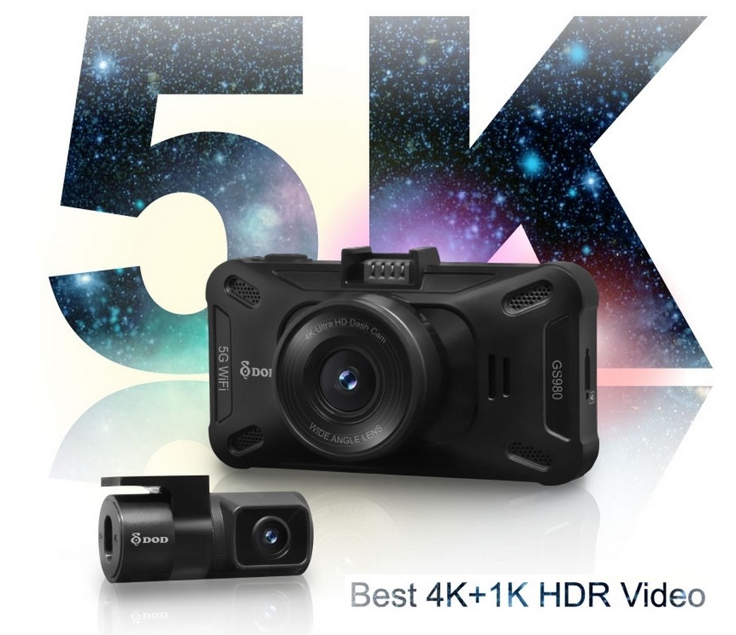 dod dual GS980D - the best car camera 4k 5k car camera