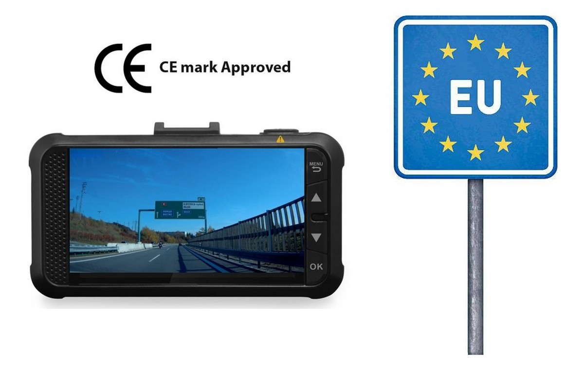 dod gs980d - certifikovaná kamera do auta použití v eu