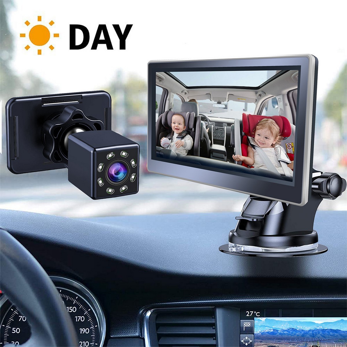 HD kamera do auta - denní monitoring