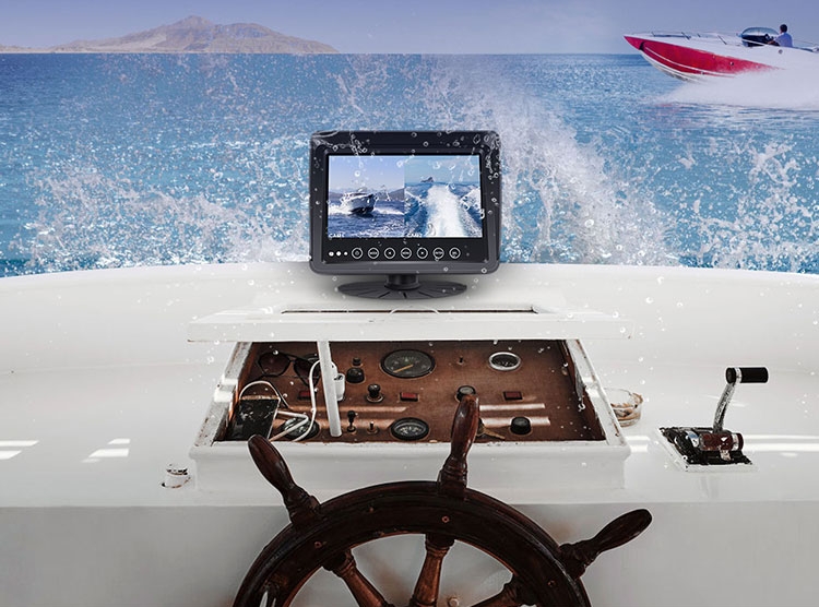 waterproof monitor for zacht boat ship or cars