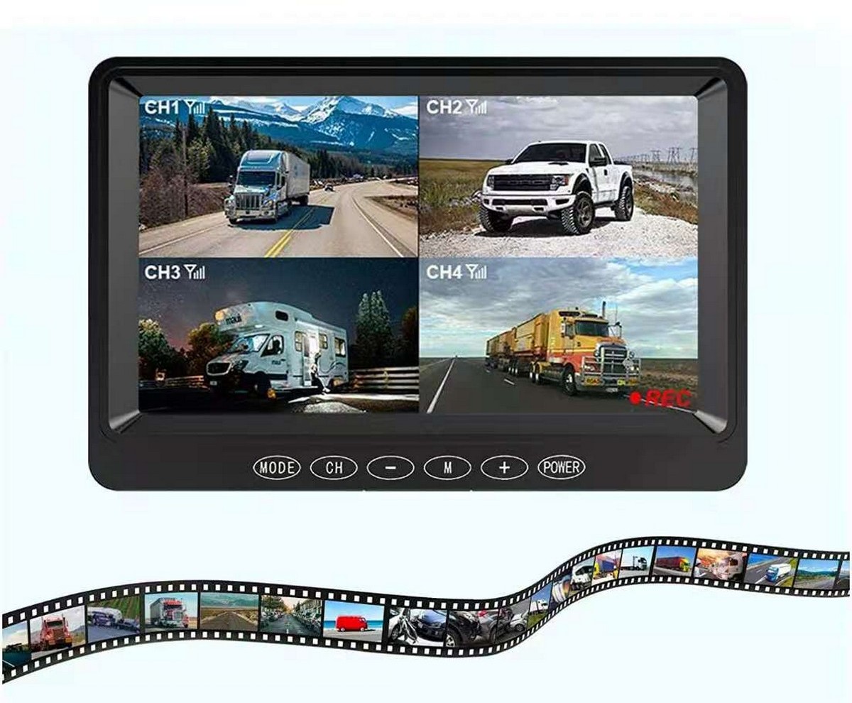 7 inch DVR monitor with recording on SD card