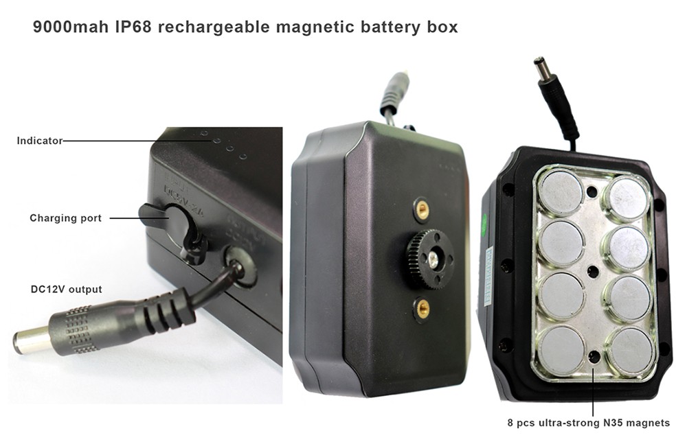 Powerful up to 9000 mAh battery - set for forklift