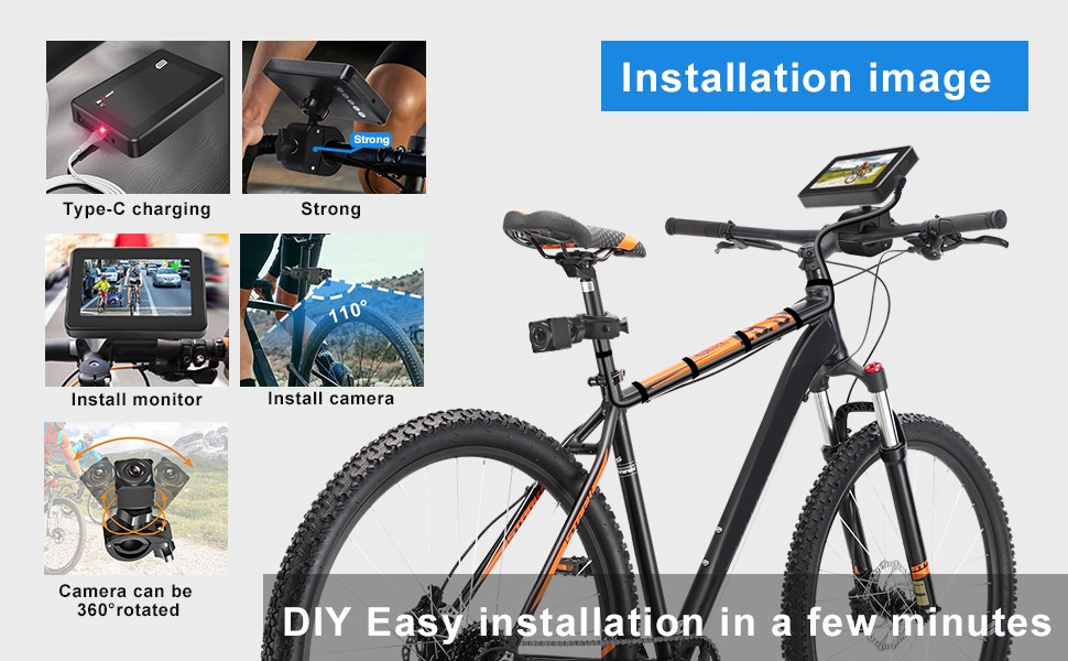 kamera na bike bicykel - jednoducha instalacia