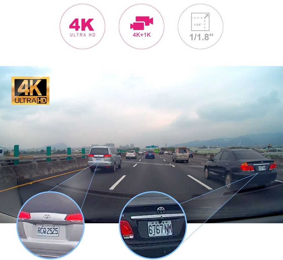 DOD dual 4K camera for the car