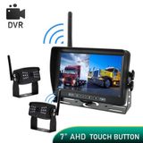 Kamerový ADH WiFi systém - 1x HD monitor 7&quot; + 4x AHD IP69 kamera s IR LED nočným videním