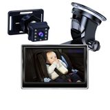 Kamerový set 4,3&quot; monitor a HD kamera + 8 IR nočné videnie pre monitoring detí a zvierat v aute 