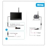 WiFi cúvací set - 1x WiFi DVR 7&quot; monitor do auta a 1x WiFi cúvacia kamera
