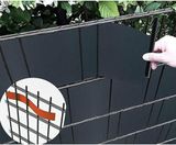 Plastové tieniace pásy na plot - Protipohladove PVC plotove vyplne pre pletivá a panely výška 19cm - antracit
