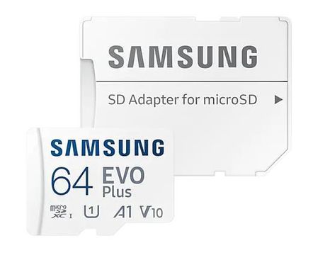 64GB pamäťová karta Samsung micro SDXC EVO Plus + SD adaptér