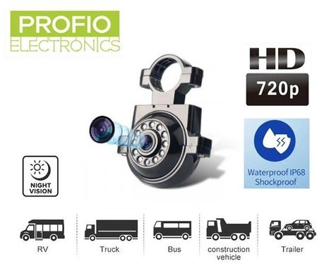 HD cúvacia IP68 kamera + 11x IR LED pre nočné videnie + konzola pre uchytenie