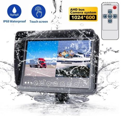 IP68 Univerzálny 7" AHD LCD monitor na jachtu do lode či auta s diaľkovým ovládaním