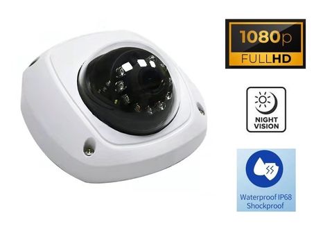 Parkovacia FULL HD kamera s IR LED + IP68 + Audio + 360° šošovka