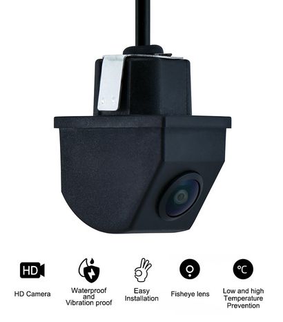 Širokouhlá autokamera Fish eye f 1,58 mm 720P AHD vodeodolná + IP67 krytie a WDR